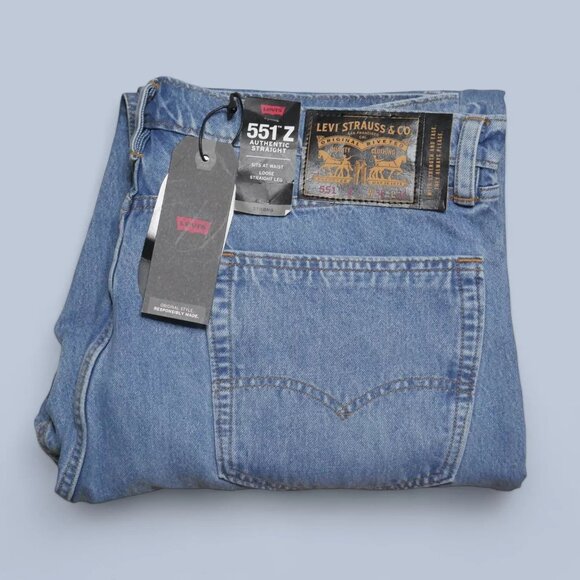 Levi's 551 Z Loose Fit Straight Leg Jeans Men's Size 38x34 Stretch Stonewashed N - Picture 5 of 10